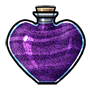 Heart Jar of Orchid Sand