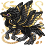 Magical Black and Gold Aerix Squishy