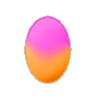 Orange and Pink Easter Egg