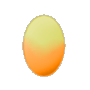 Orange and Yellow Easter Egg